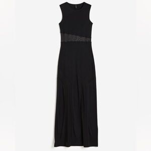 H&M Mesh-Detailed Bodycon Dress Size M